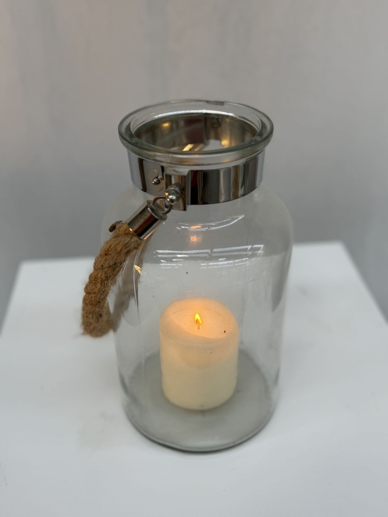 Lanterne verre et corde