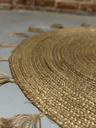 TAPIS JUTE FIL DORÉ