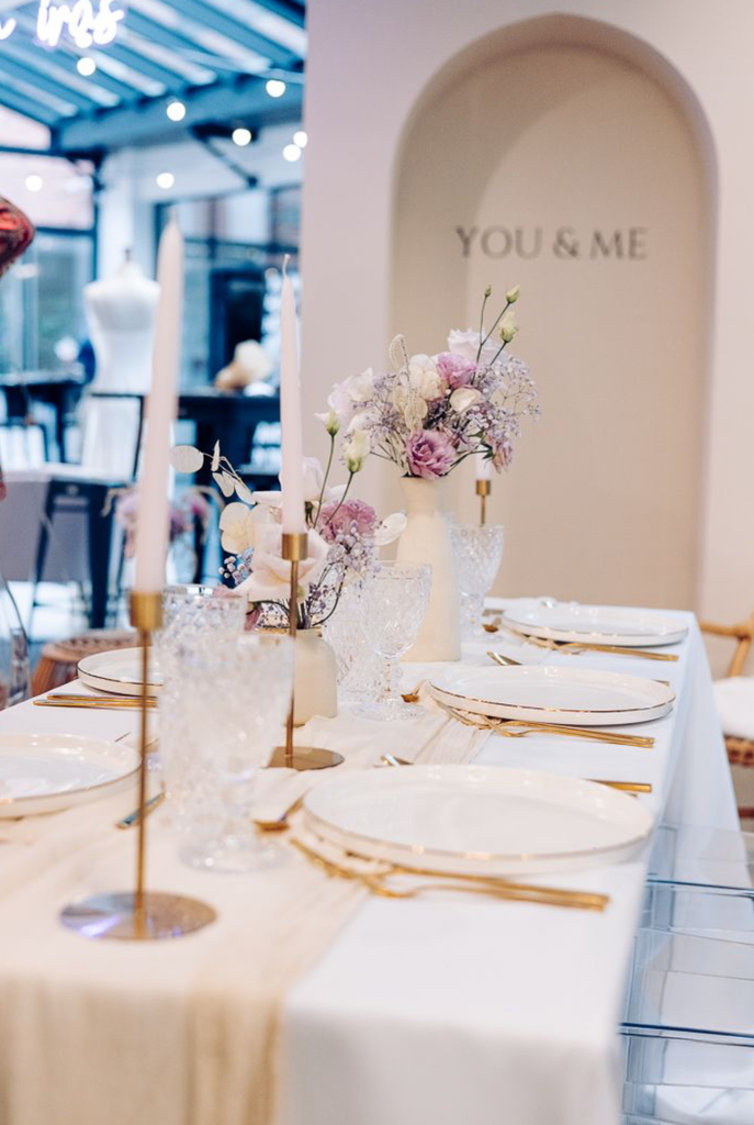 Bougeoir doré moderne