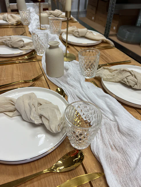 CHEMIN DE TABLE BLANC