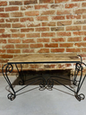 Table basse pieds fer forgé